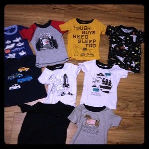 9 size 2t short sleeve shirt lot